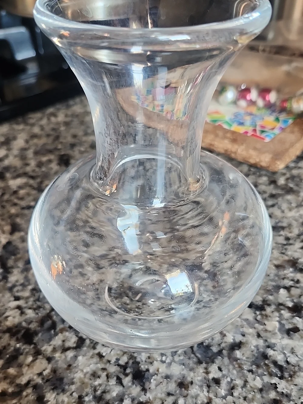 Simon Pearce Celebration Clear Glass Vase